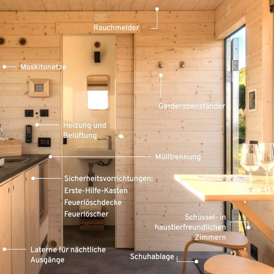 innenraum einer tiny-house