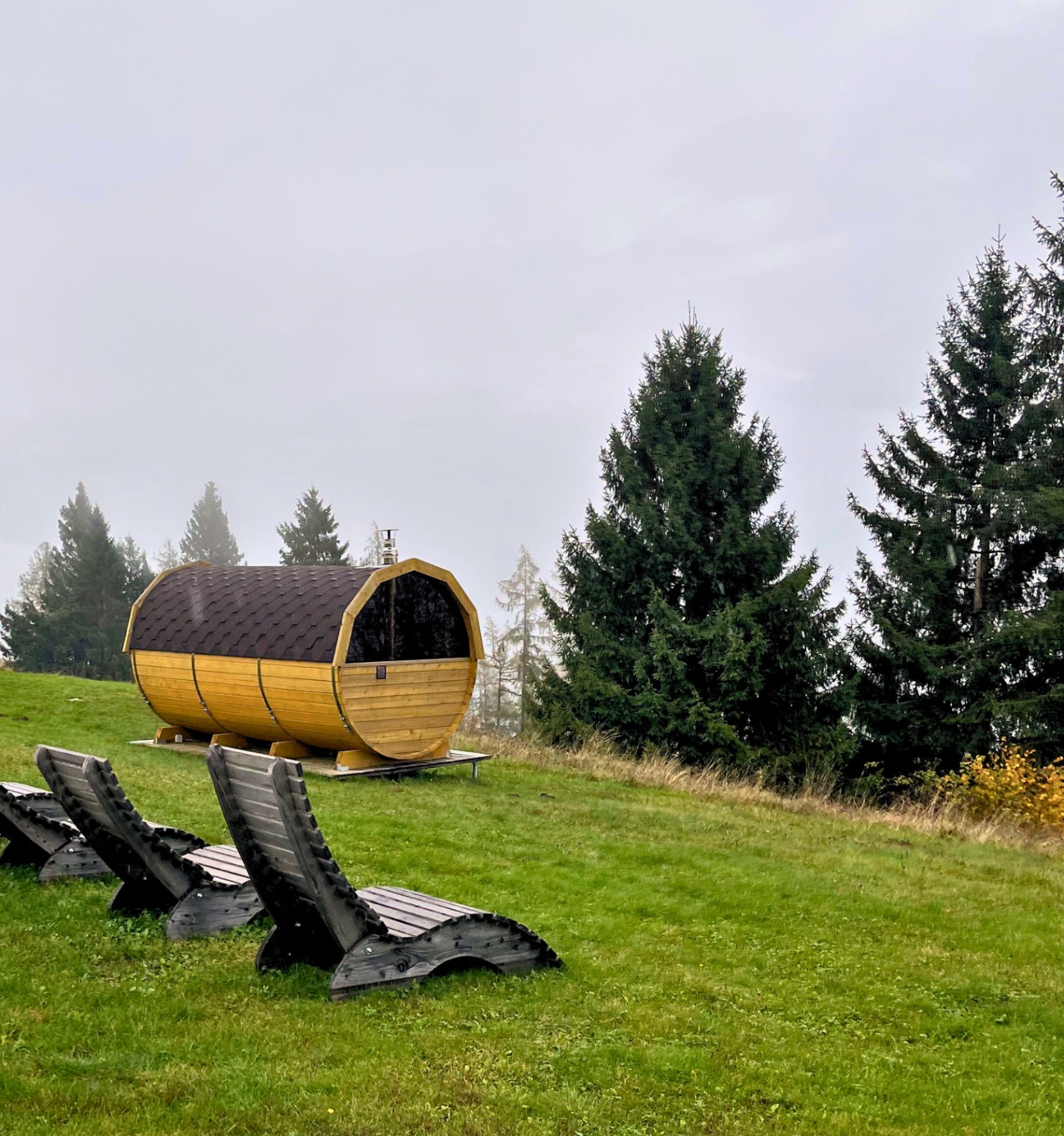 sauna vicino alla tiny house di cima lan