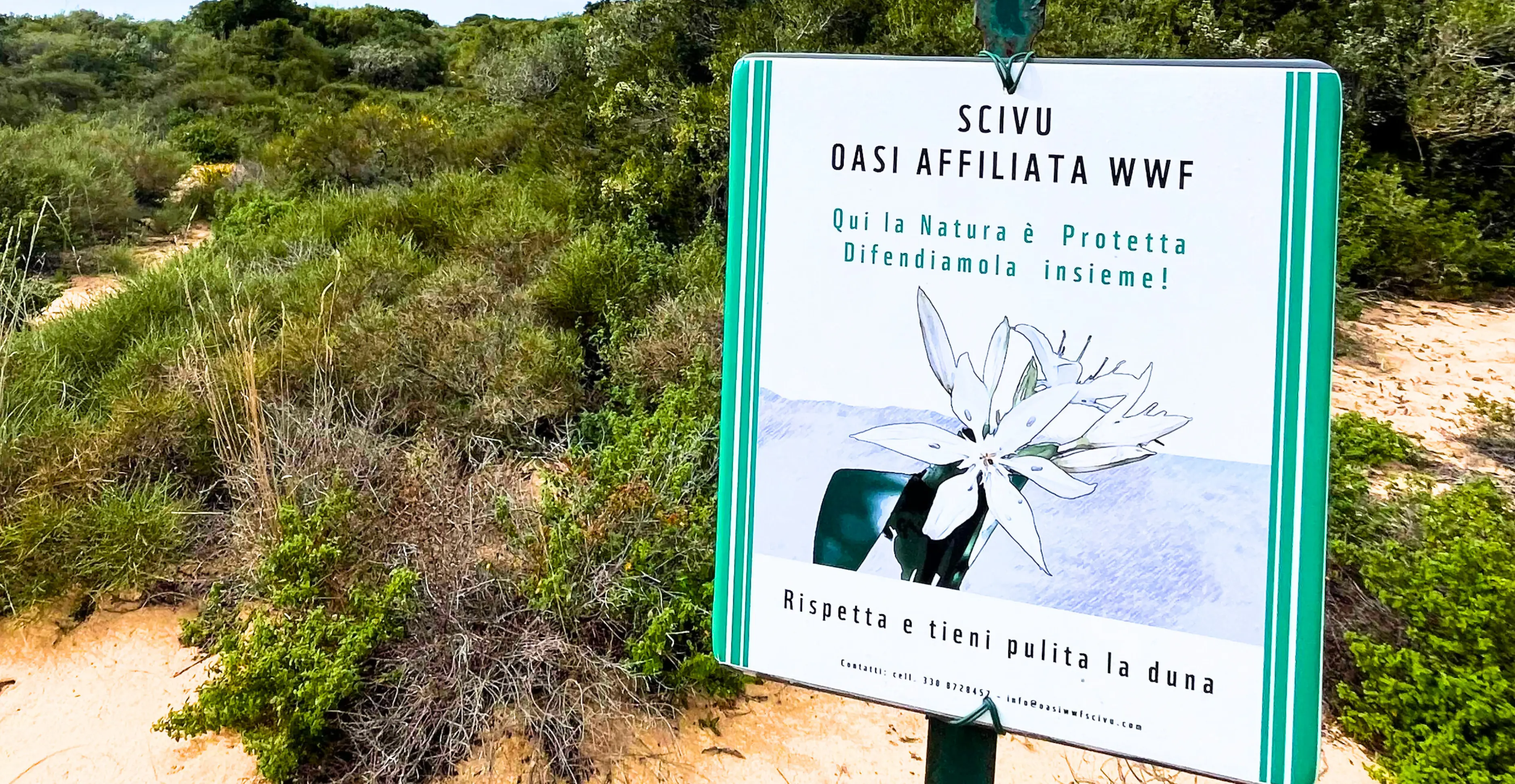 sleeping in a WWF oasis in Sardinia