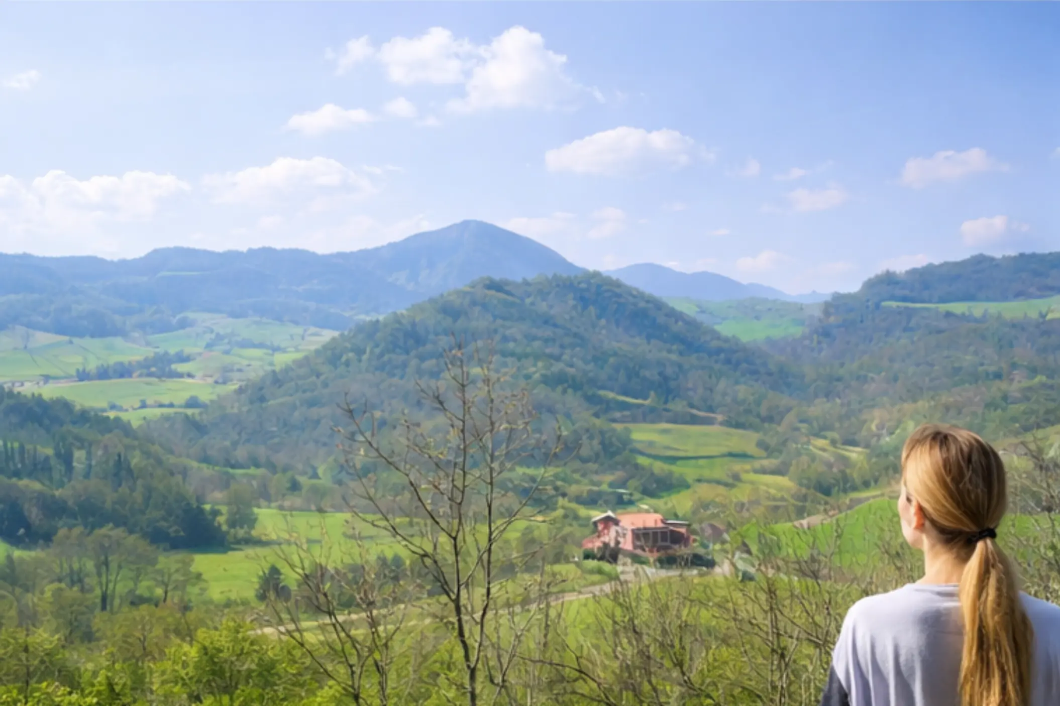 panorama dalla tiny house Ginepro immersa nella natura selvaggia